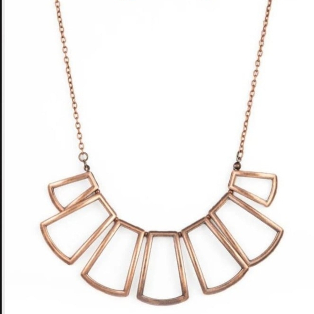 Paparazzi Chic Copper Necklace Full Fledged Framed Chucky Fashion Jewelry